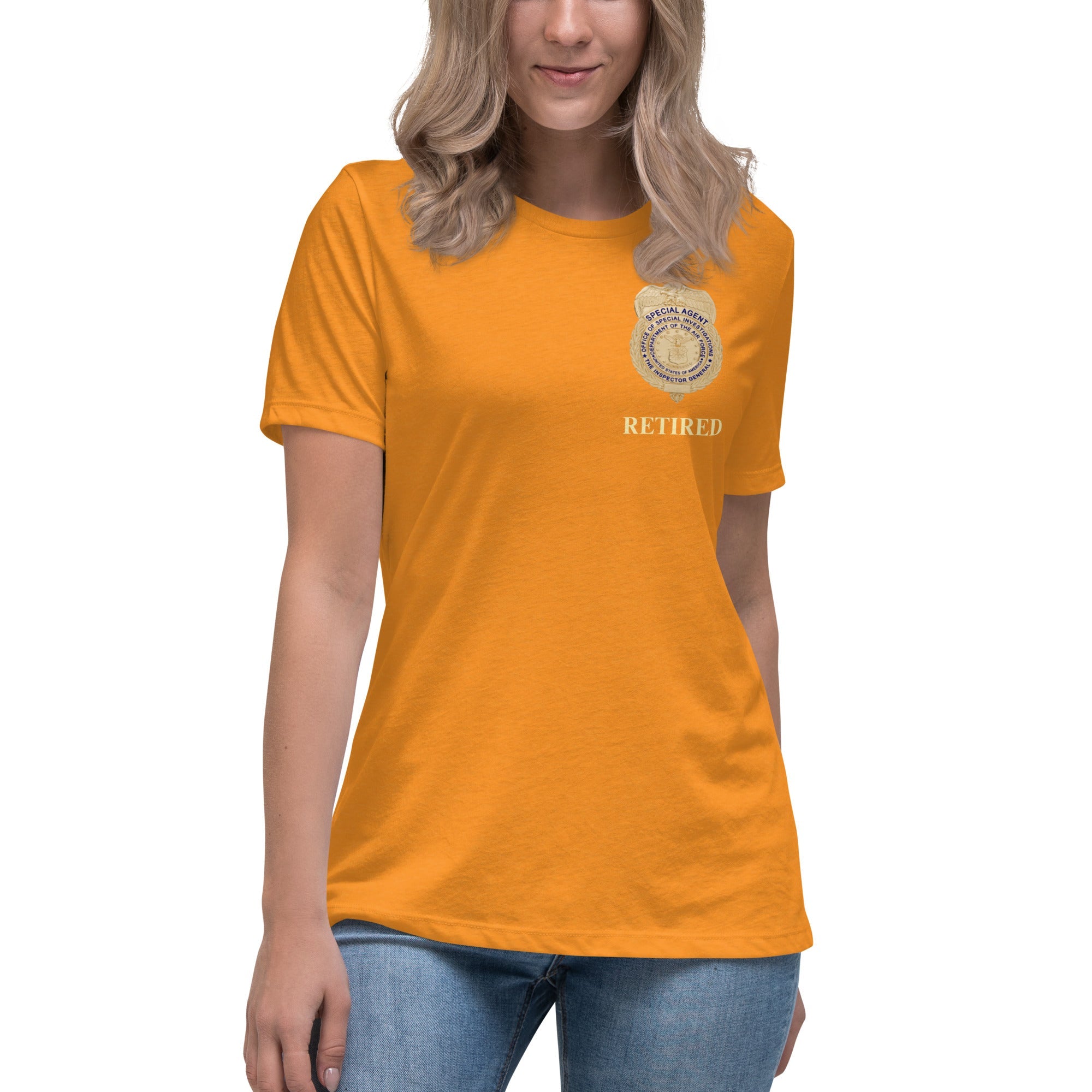 Retired OSI Badge and Shield - Relaxed T-Shirt - Women's