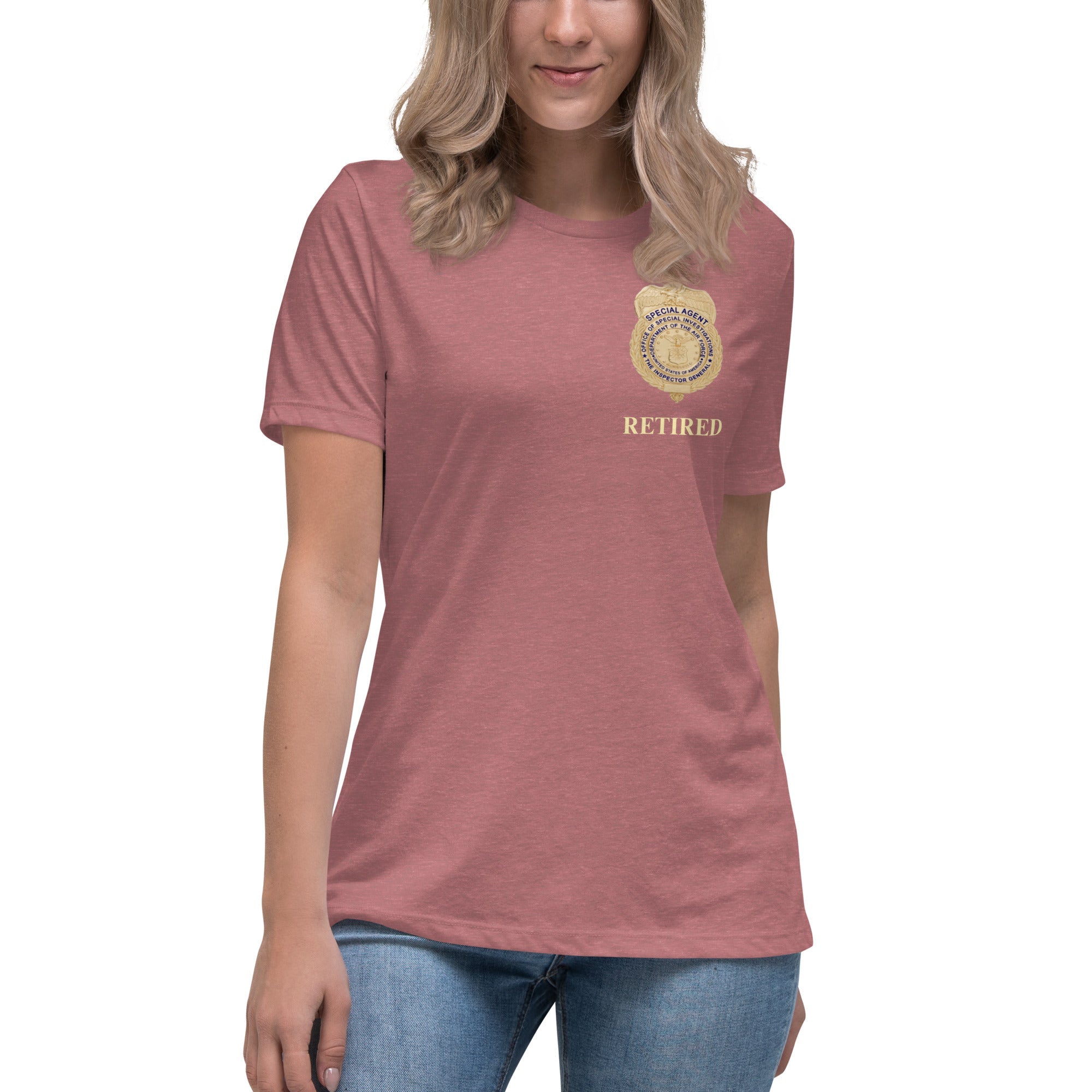 Retired OSI Badge and Shield - Relaxed T-Shirt - Women's