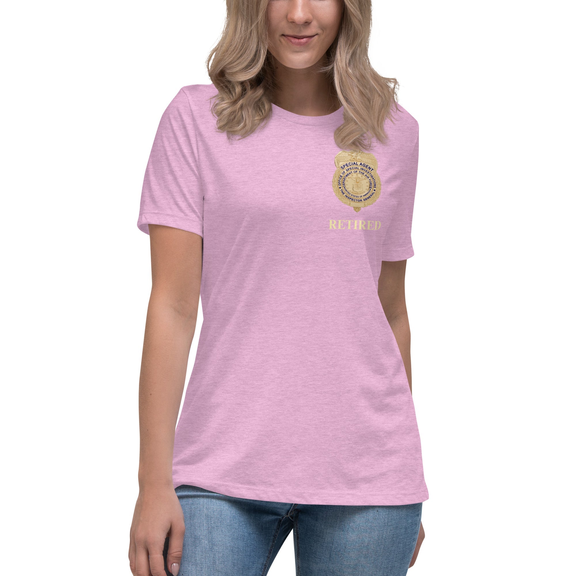 Retired OSI Badge and Shield - Relaxed T-Shirt - Women's