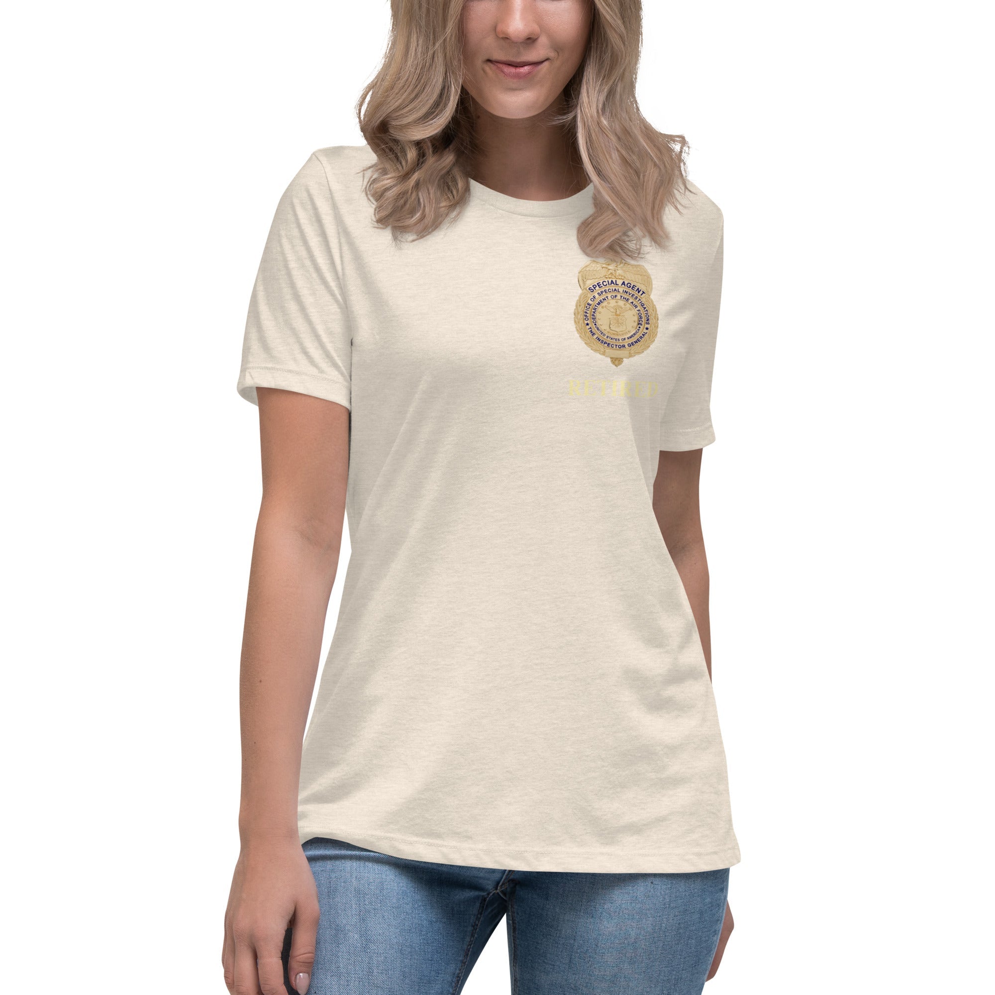 Retired OSI Badge and Shield - Relaxed T-Shirt - Women's