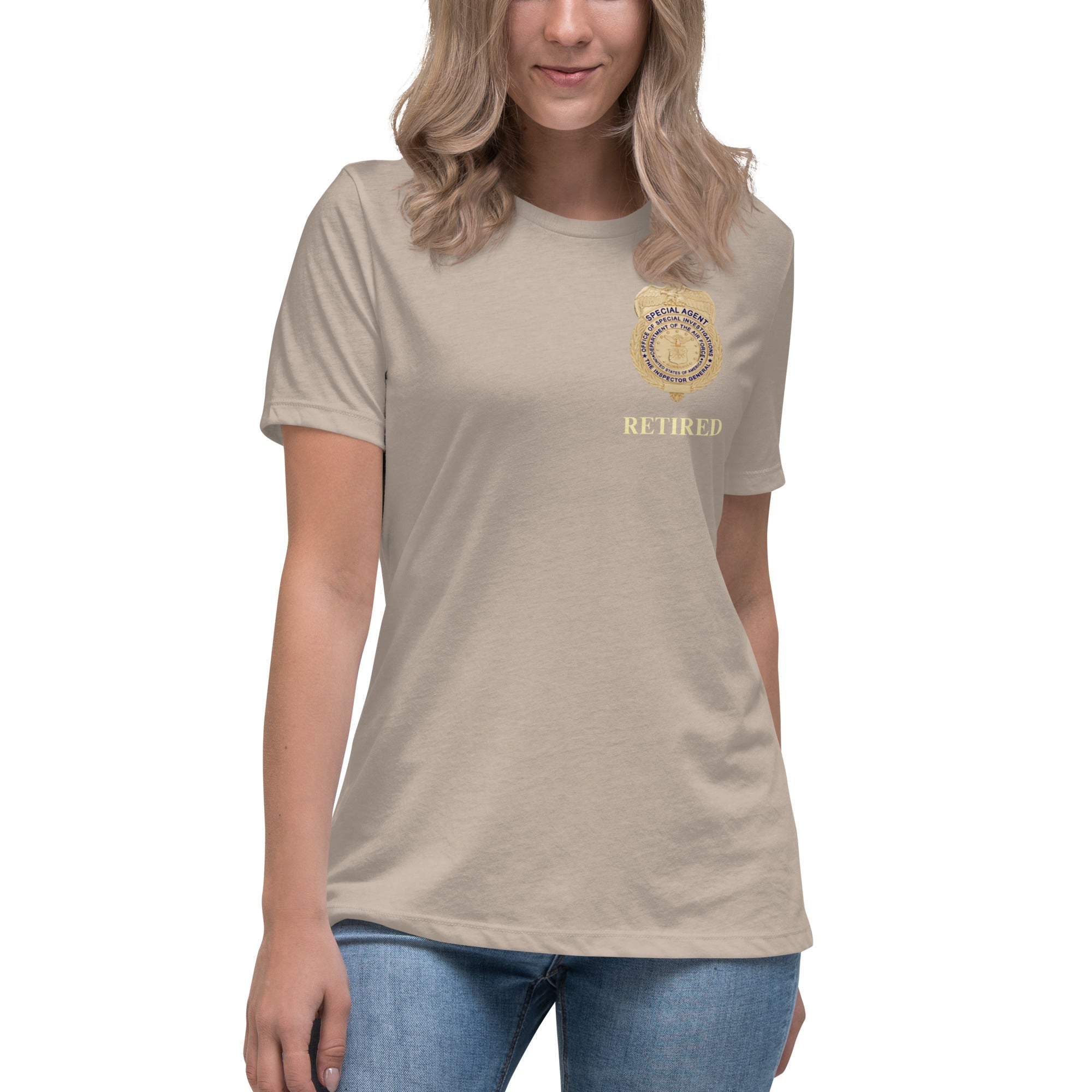 Retired OSI Badge and Shield - Relaxed T-Shirt - Women's