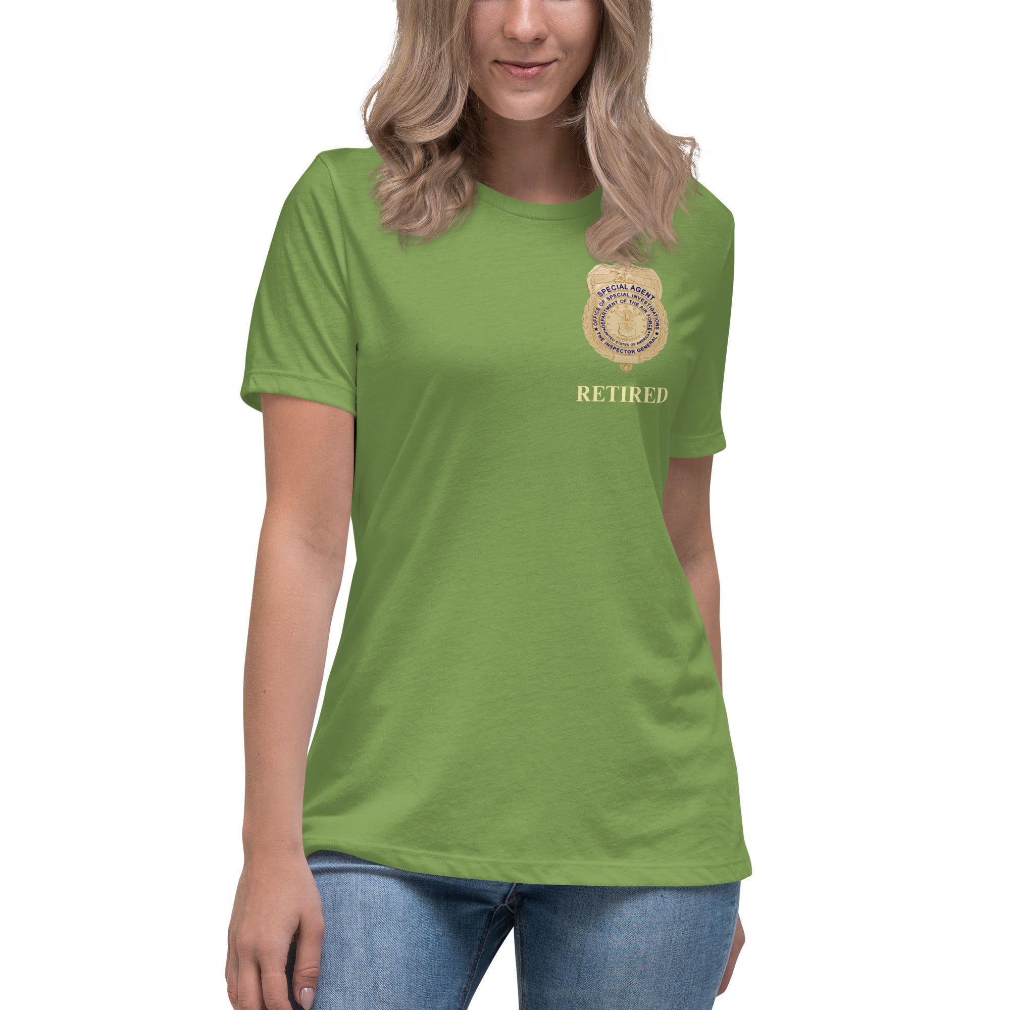 Retired OSI Badge and Shield - Relaxed T-Shirt - Women's