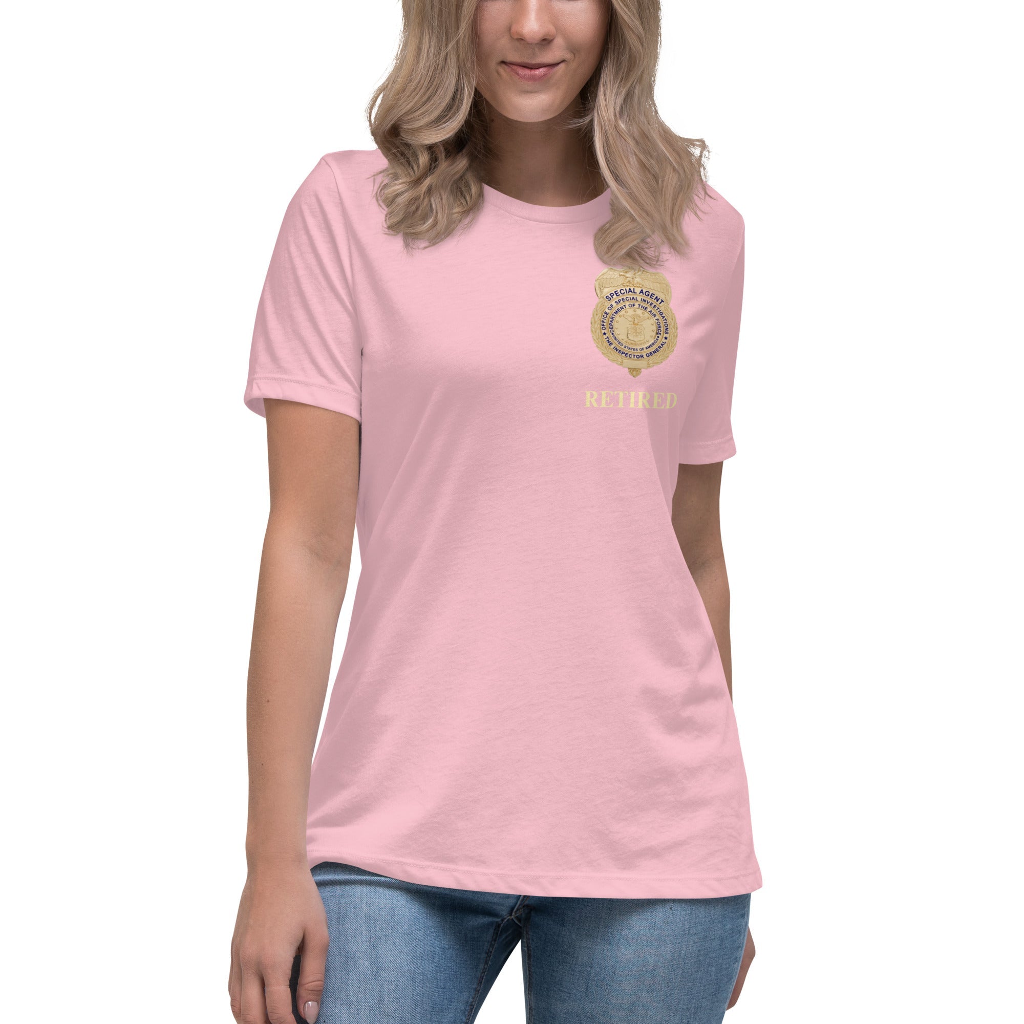 Retired OSI Badge and Shield - Relaxed T-Shirt - Women's