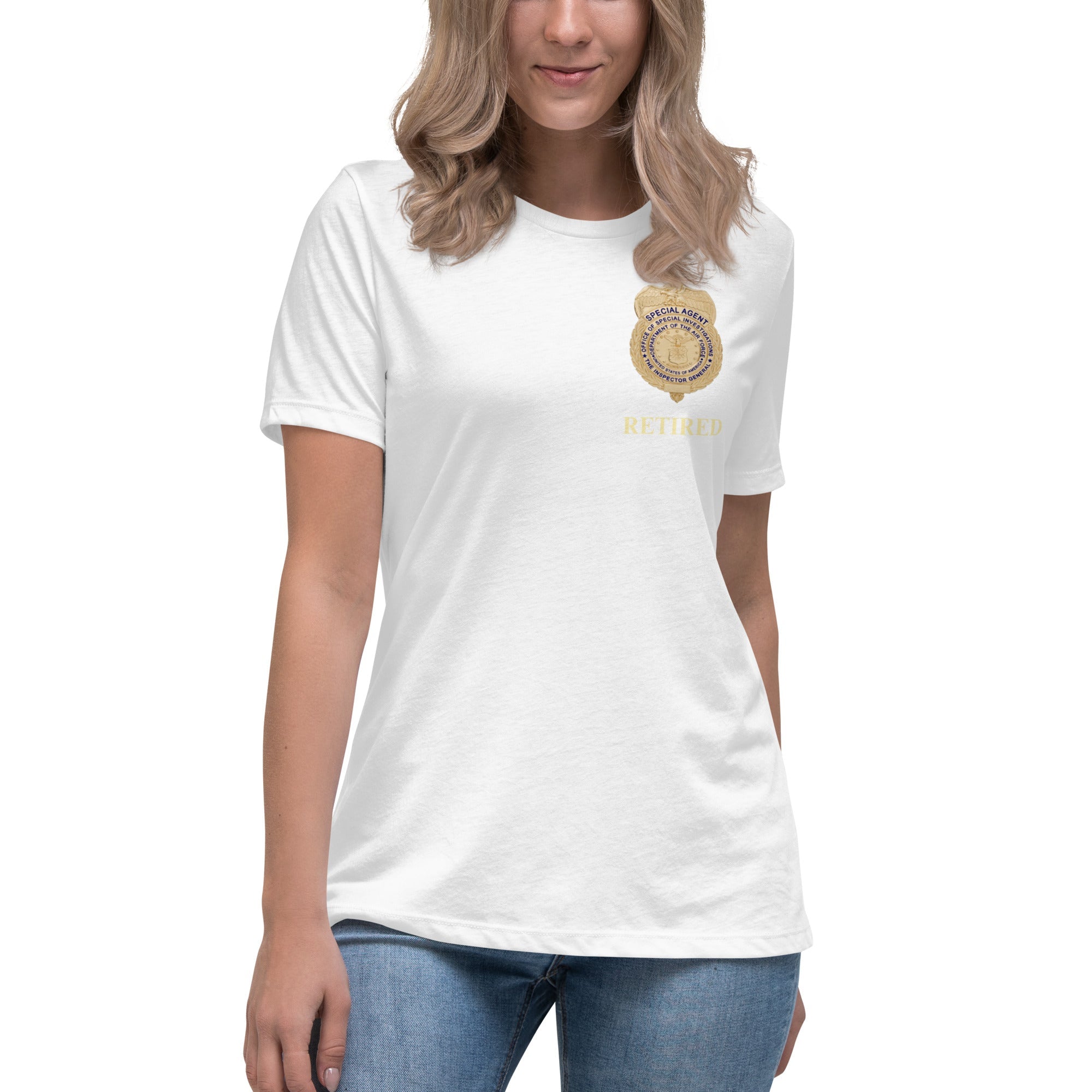 Retired OSI Badge and Shield - Relaxed T-Shirt - Women's