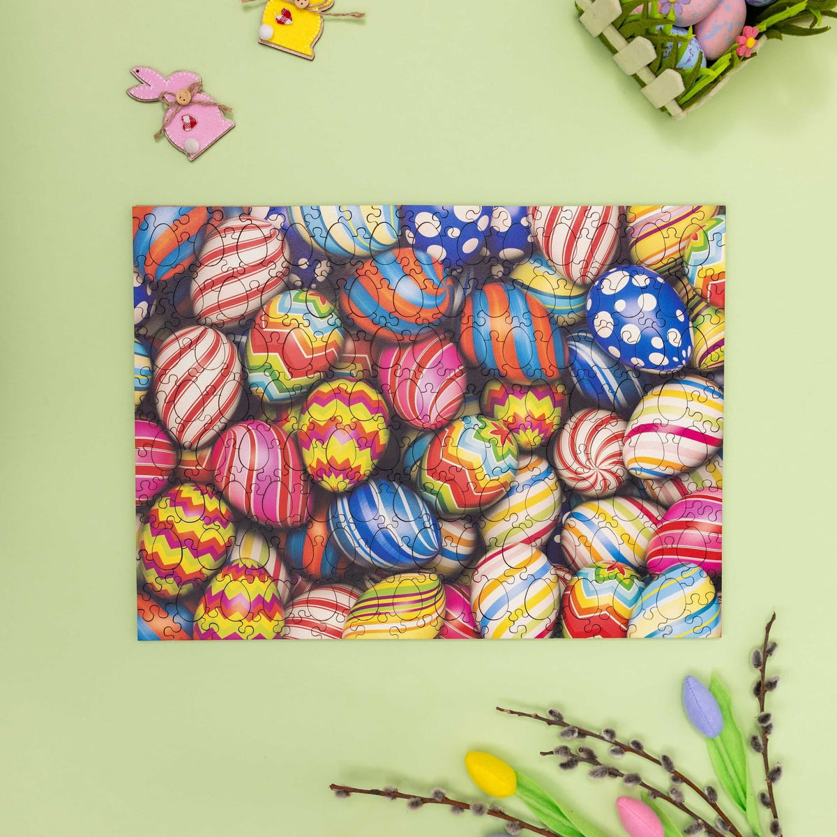 Wooden Easter Puzzle - Pastel Easter Eggs