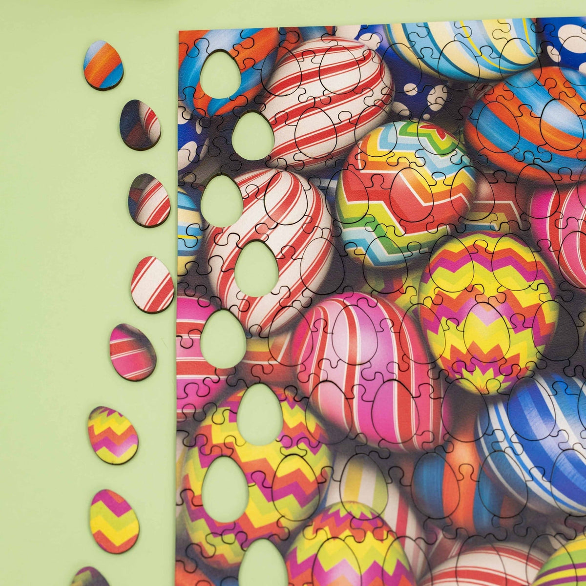 Wooden Easter Puzzle - Pastel Easter Eggs