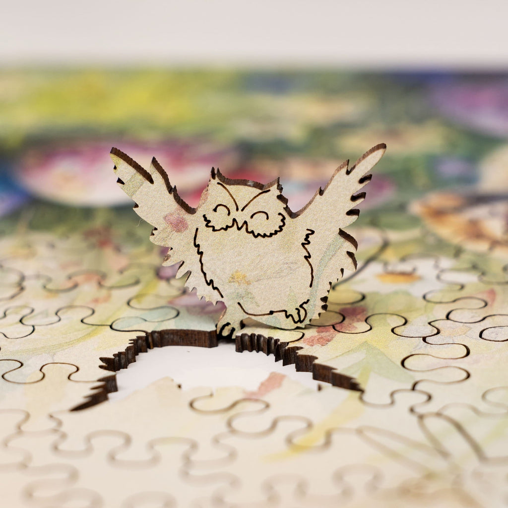 Wooden Easter Puzzle - Easter Bunnies in Spring Meadow
