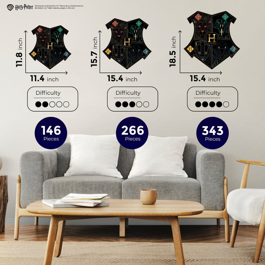 Classic Wooden Puzzle Harry Potter™ Hogwarts (Black)