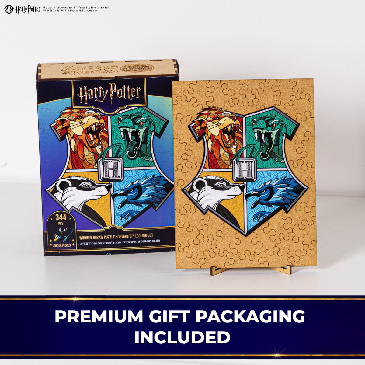 Classic Wooden Puzzle Harry Potter™ Hogwarts (Colorful)