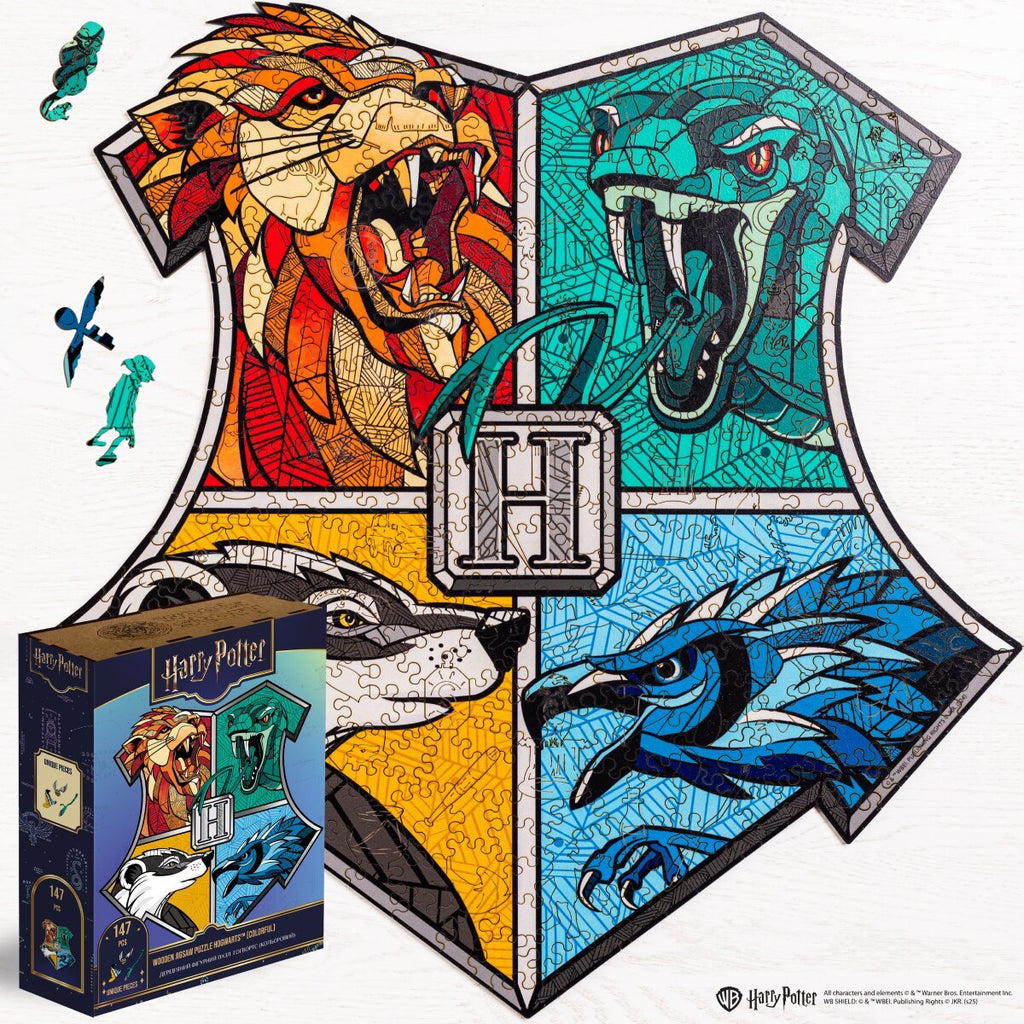 Classic Wooden Puzzle Harry Potter™ Hogwarts (Colorful)