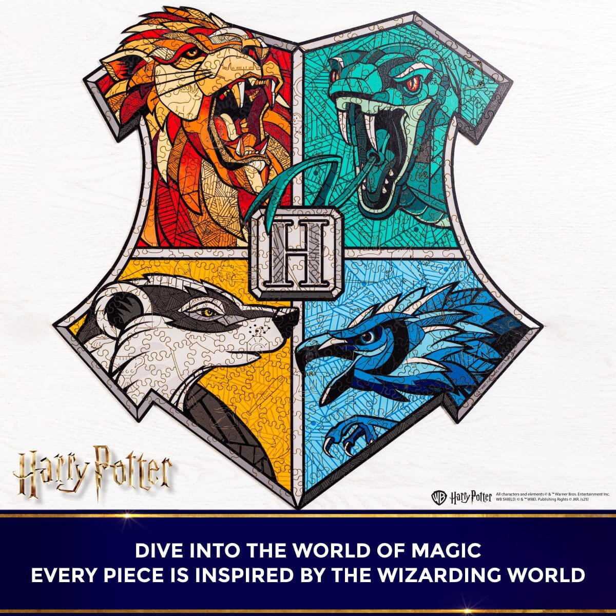 Classic Wooden Puzzle Harry Potter™ Hogwarts (Colorful)
