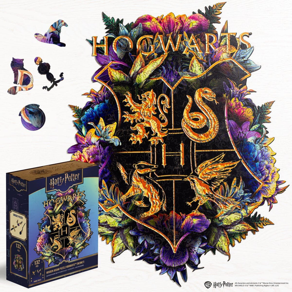 Classic Wooden Puzzle Harry Potter™ Hogwarts (Neonly)