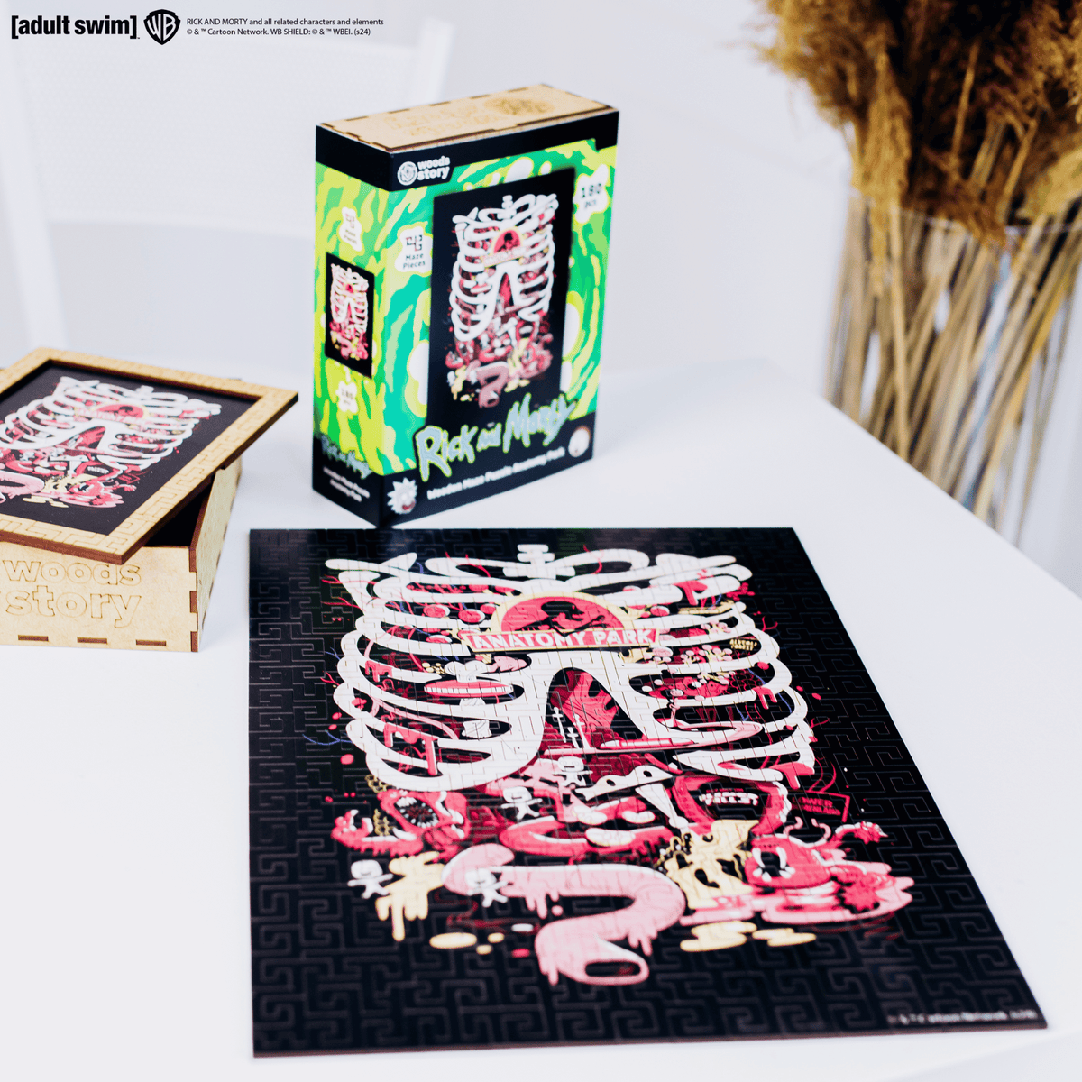 Wooden jigsaw maze puzzle Rick&Morty™ Anatomy Park
