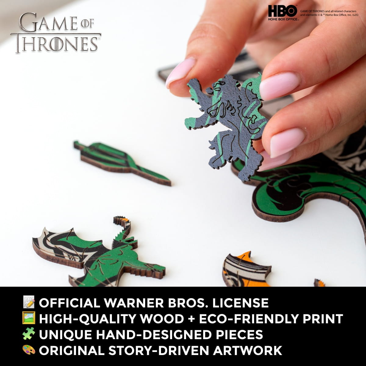 Wooden jigsaw puzzle Game of Thrones™ House Hightower