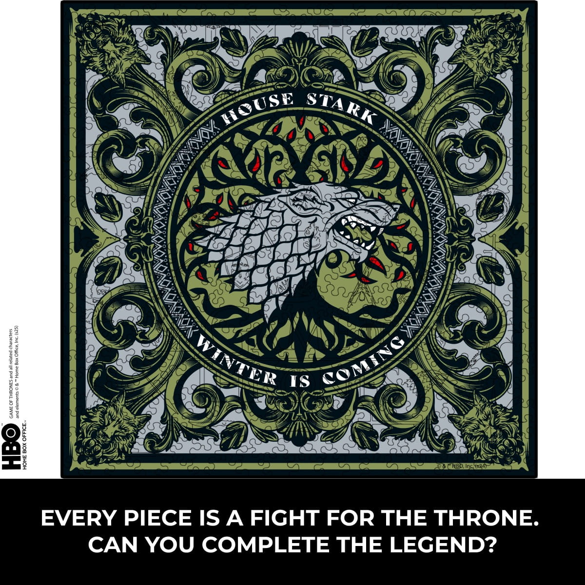 Wooden jigsaw puzzle Game of Thrones™ House Stark