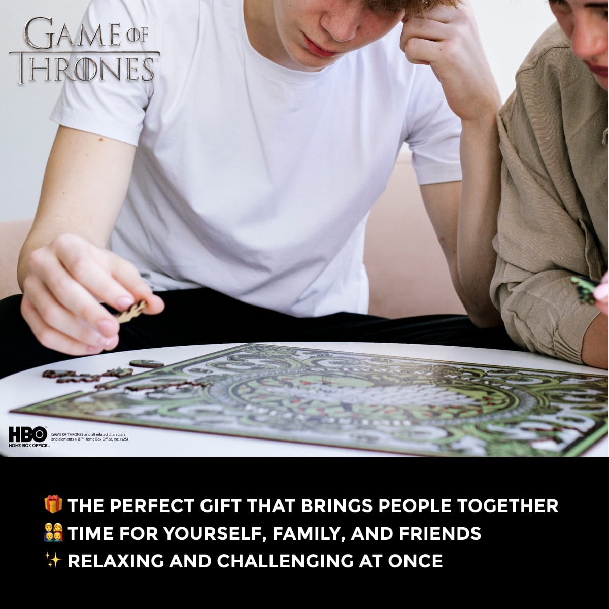 Wooden jigsaw puzzle Game of Thrones™ House Stark