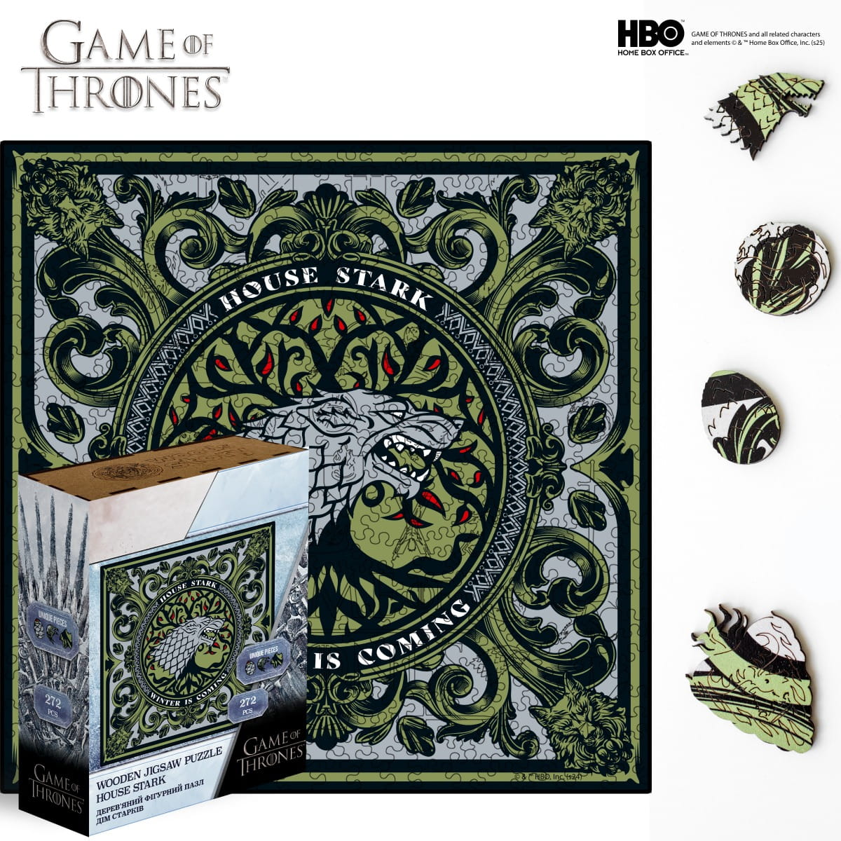 Wooden jigsaw puzzle Game of Thrones™ House Stark