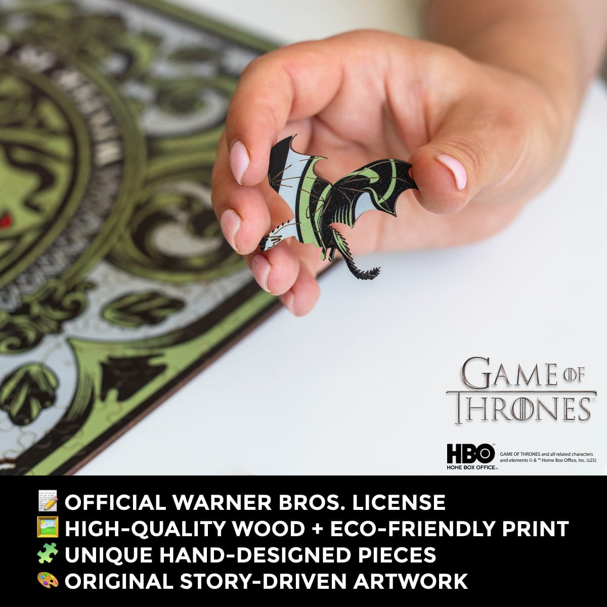 Wooden jigsaw puzzle Game of Thrones™ House Stark