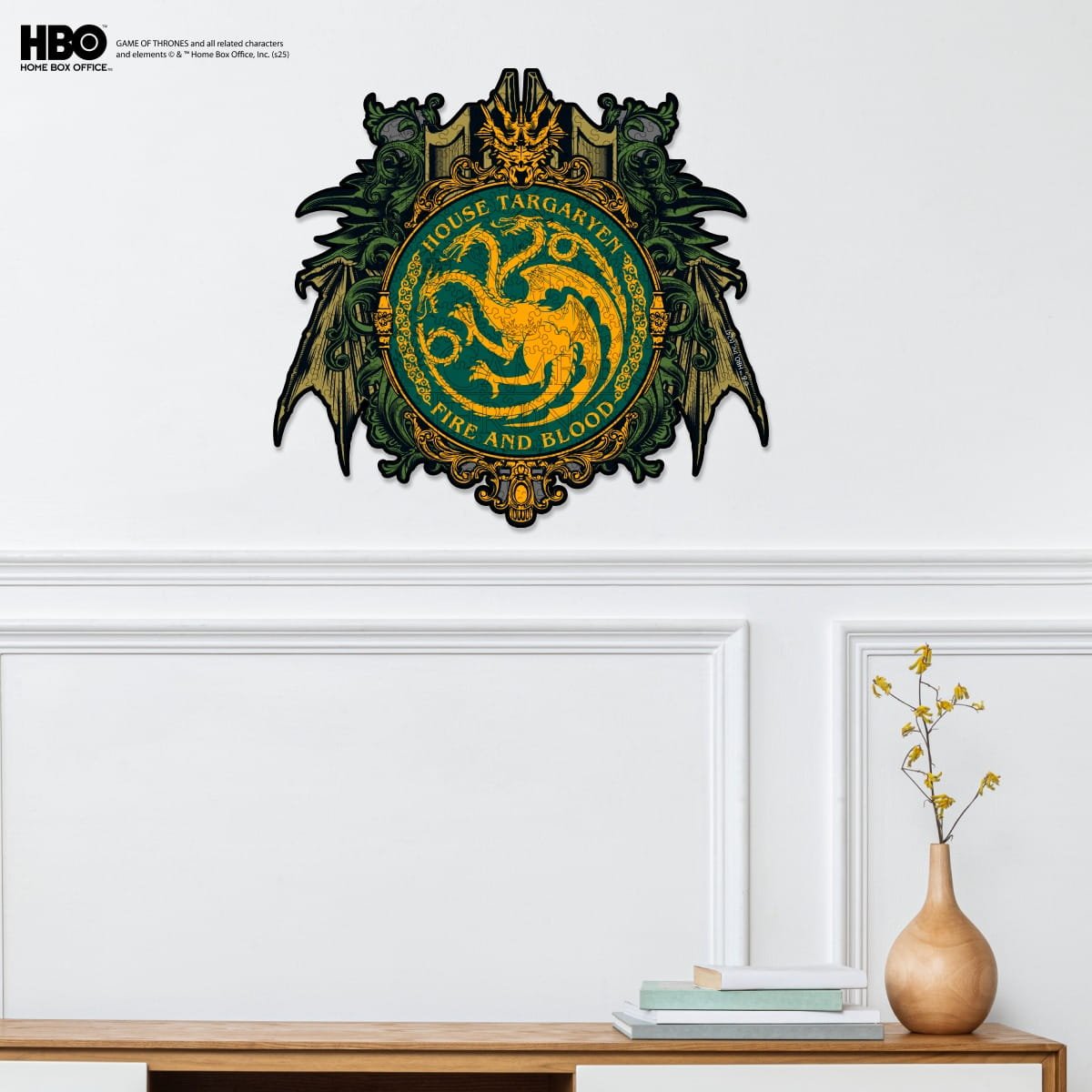 Wooden jigsaw puzzle Game of Thrones™ House Targaryen