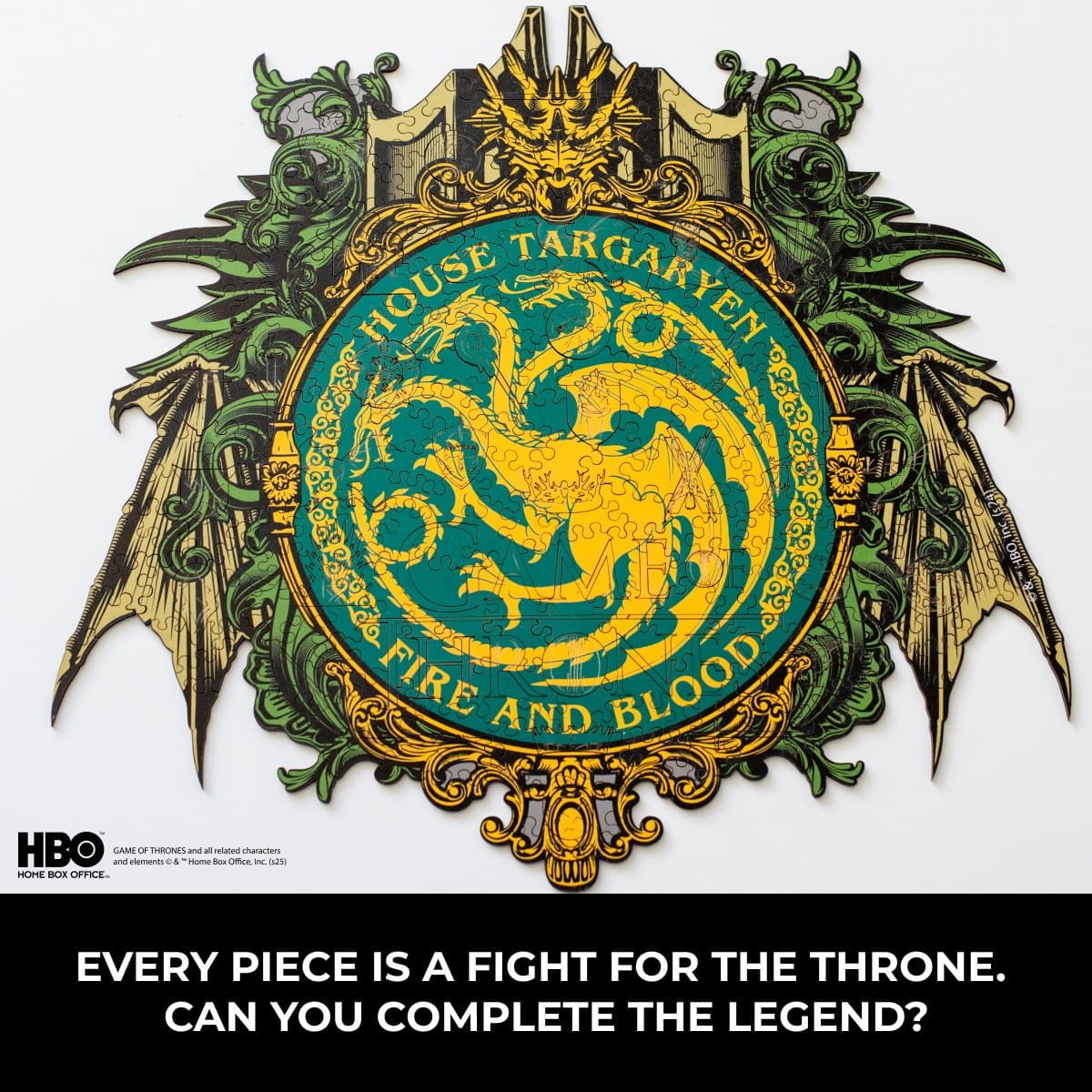 Wooden jigsaw puzzle Game of Thrones™ House Targaryen