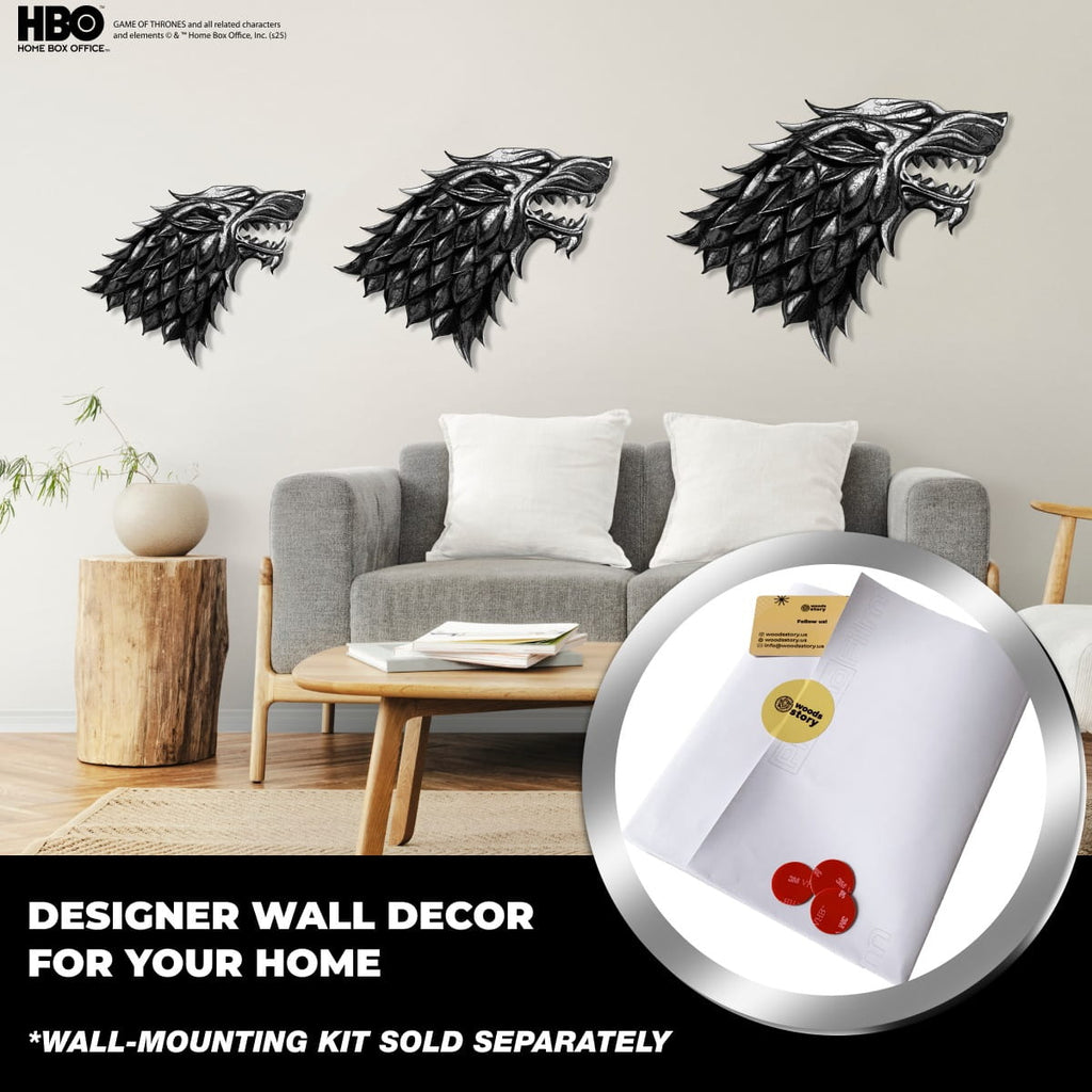 Wooden jigsaw puzzle Game of Thrones™ Metallic Sigils Stark