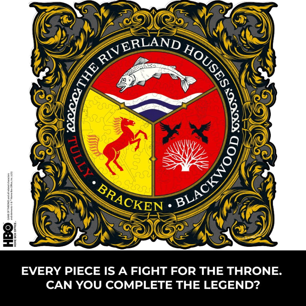 Wooden jigsaw puzzle Game of Thrones™ The Riverland Houses