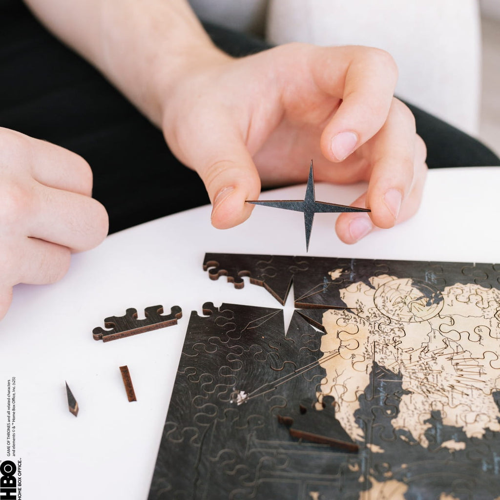 Wooden jigsaw puzzle Game of Thrones™ Westeros map