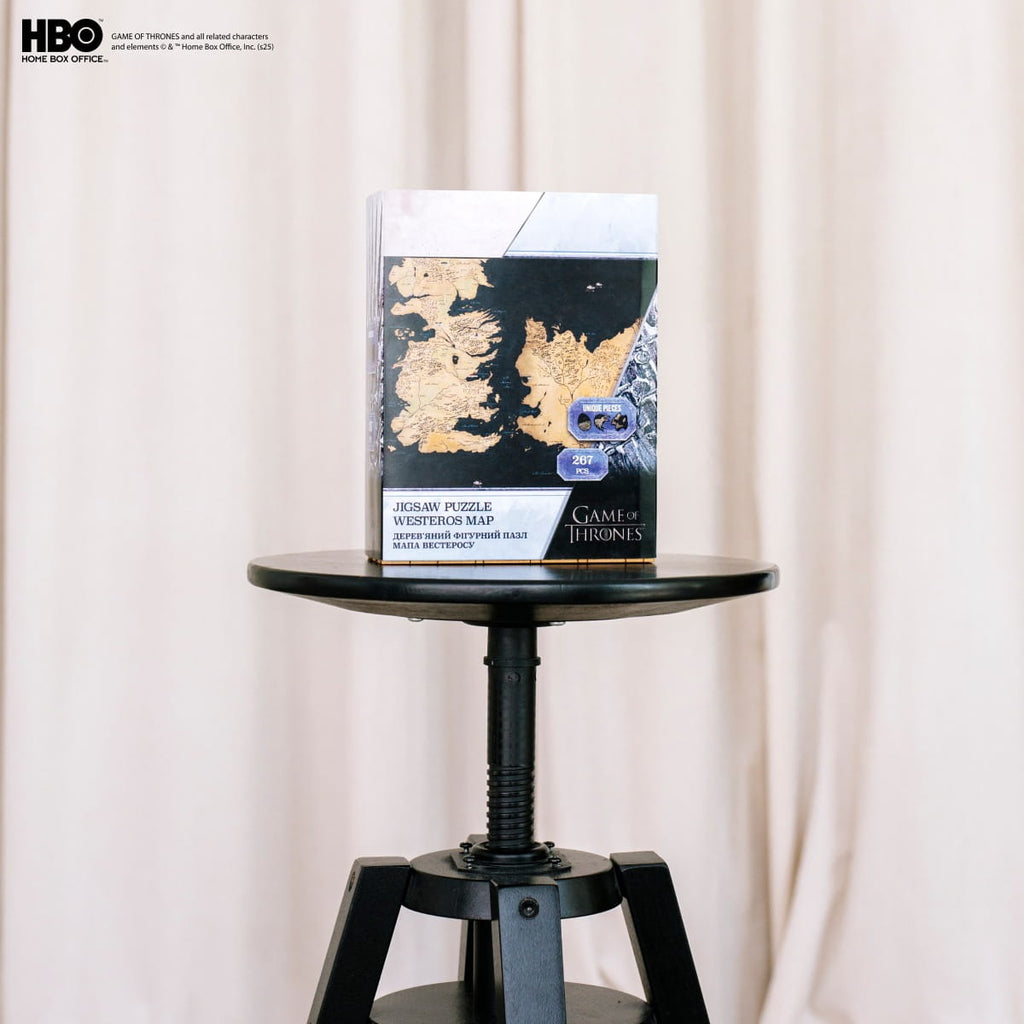 Wooden jigsaw puzzle Game of Thrones™ Westeros map