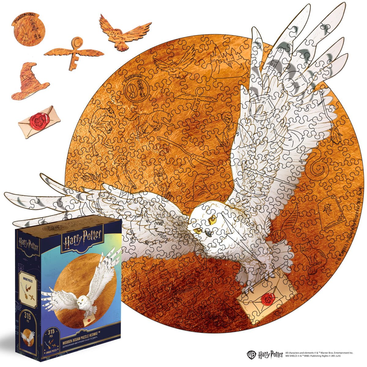 Wooden Puzzle Harry Potter™ Hedwig