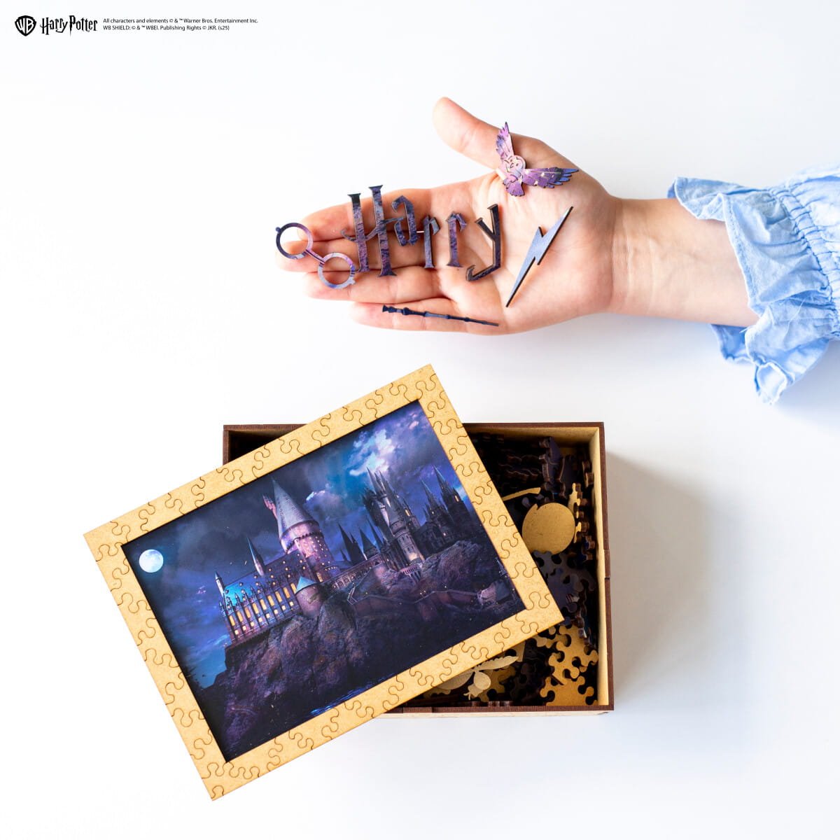 Wooden Puzzle Harry Potter™ Hogwarts Castle Night