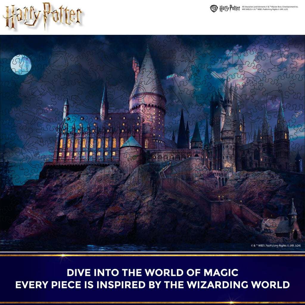 Wooden Puzzle Harry Potter™ Hogwarts Castle Night
