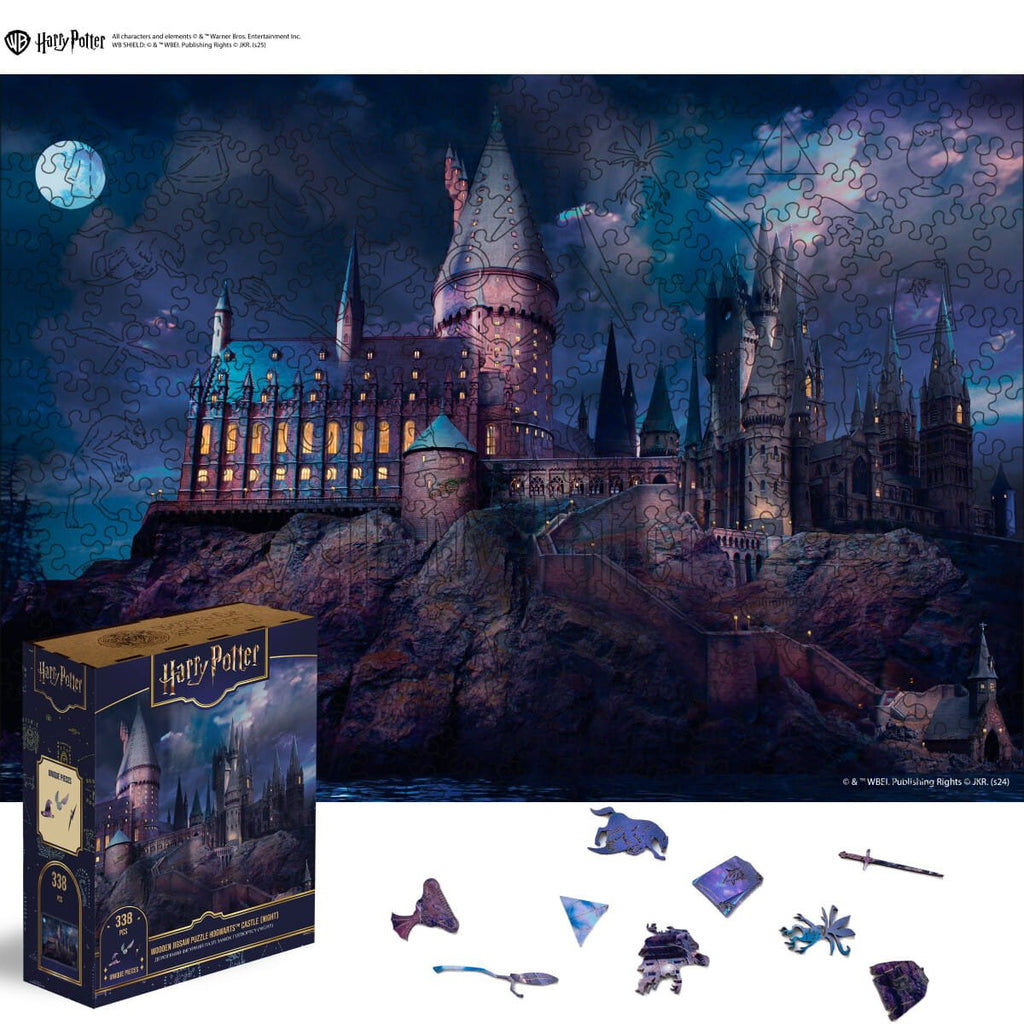 Wooden Puzzle Harry Potter™ Hogwarts Castle Night