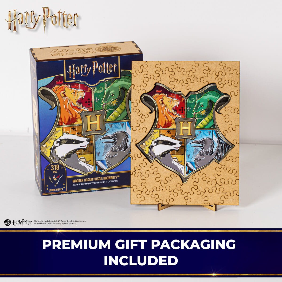 Wooden Puzzle Harry Potter™ Hogwarts Crest