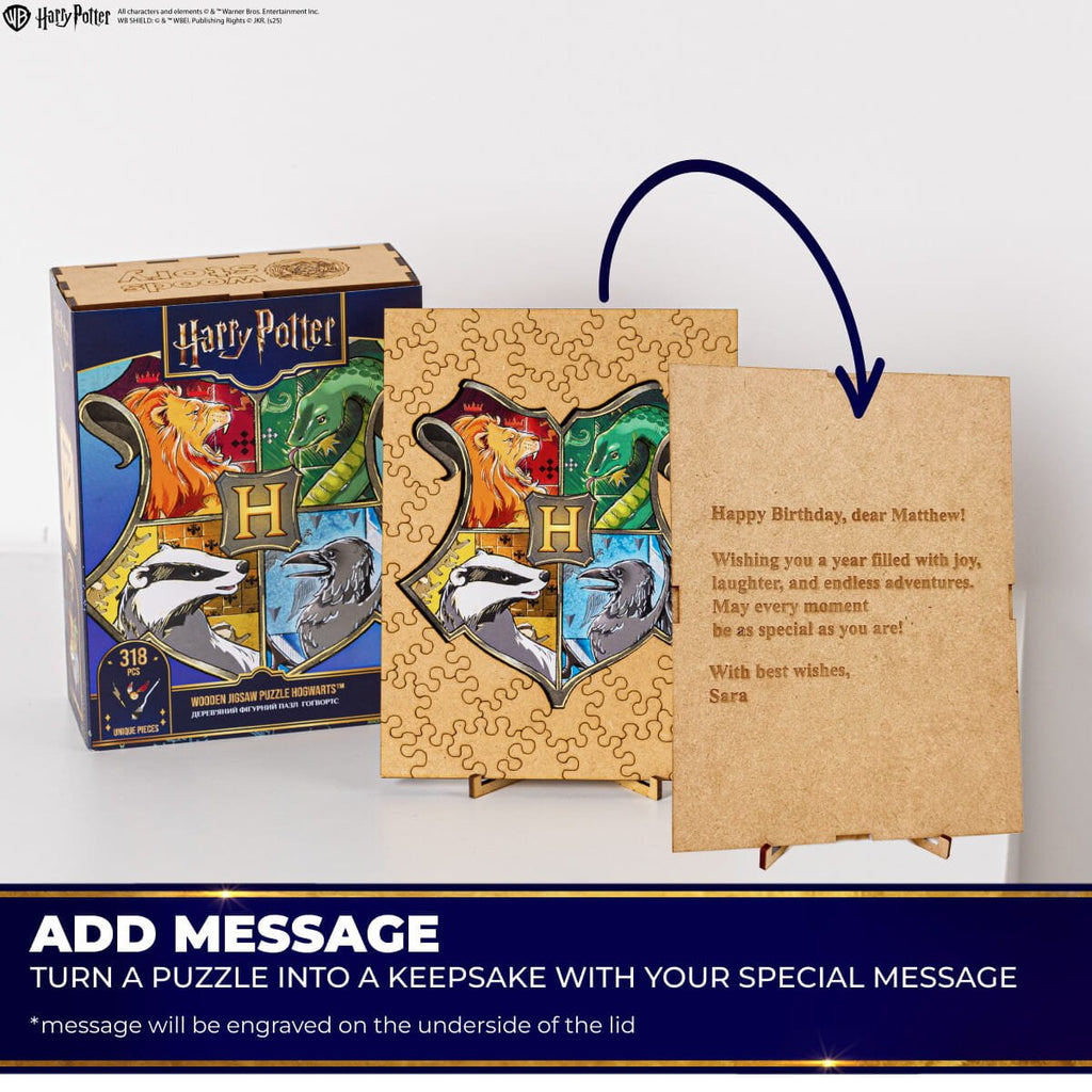 Wooden Puzzle Harry Potter™ Hogwarts Crest