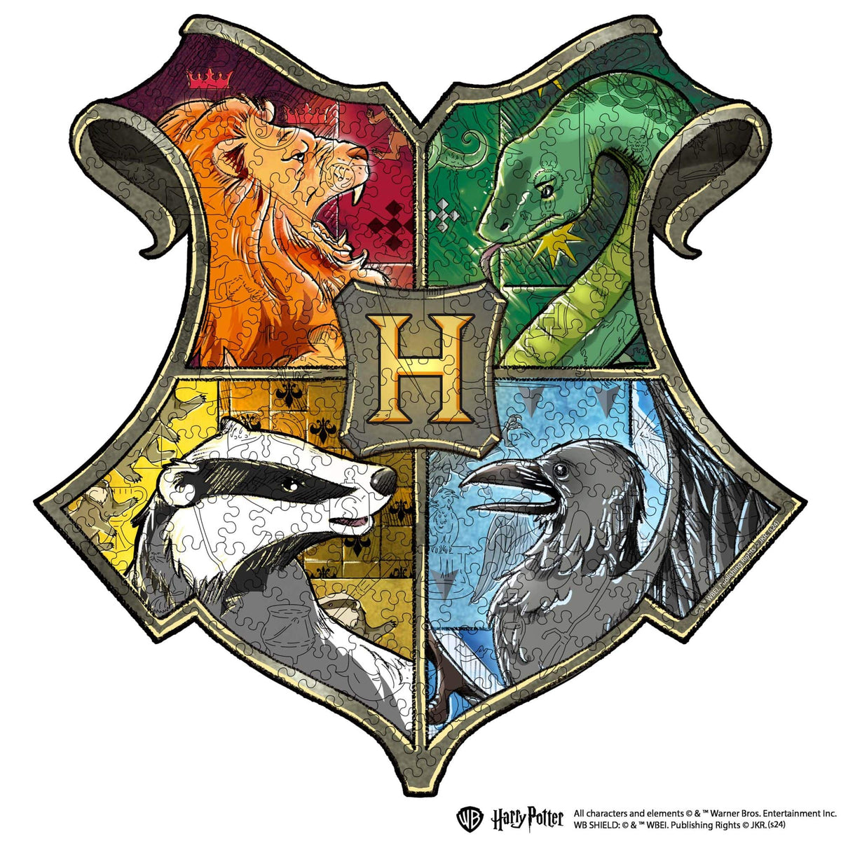 Wooden Puzzle Harry Potter™ Hogwarts Crest