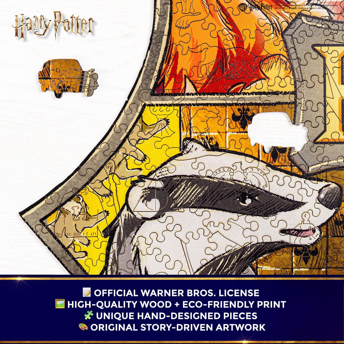 Wooden Puzzle Harry Potter™ Hogwarts Crest