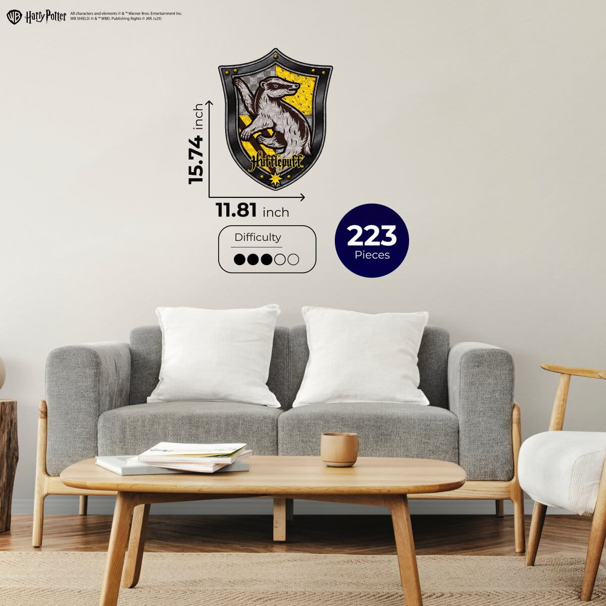 Wooden Puzzle Harry Potter™ Hufflepuff