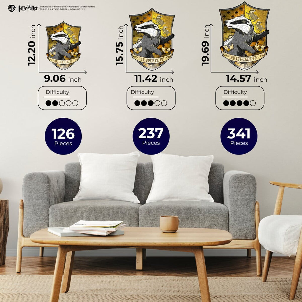 Wooden Puzzle Harry Potter™ Hufflepuff Crest