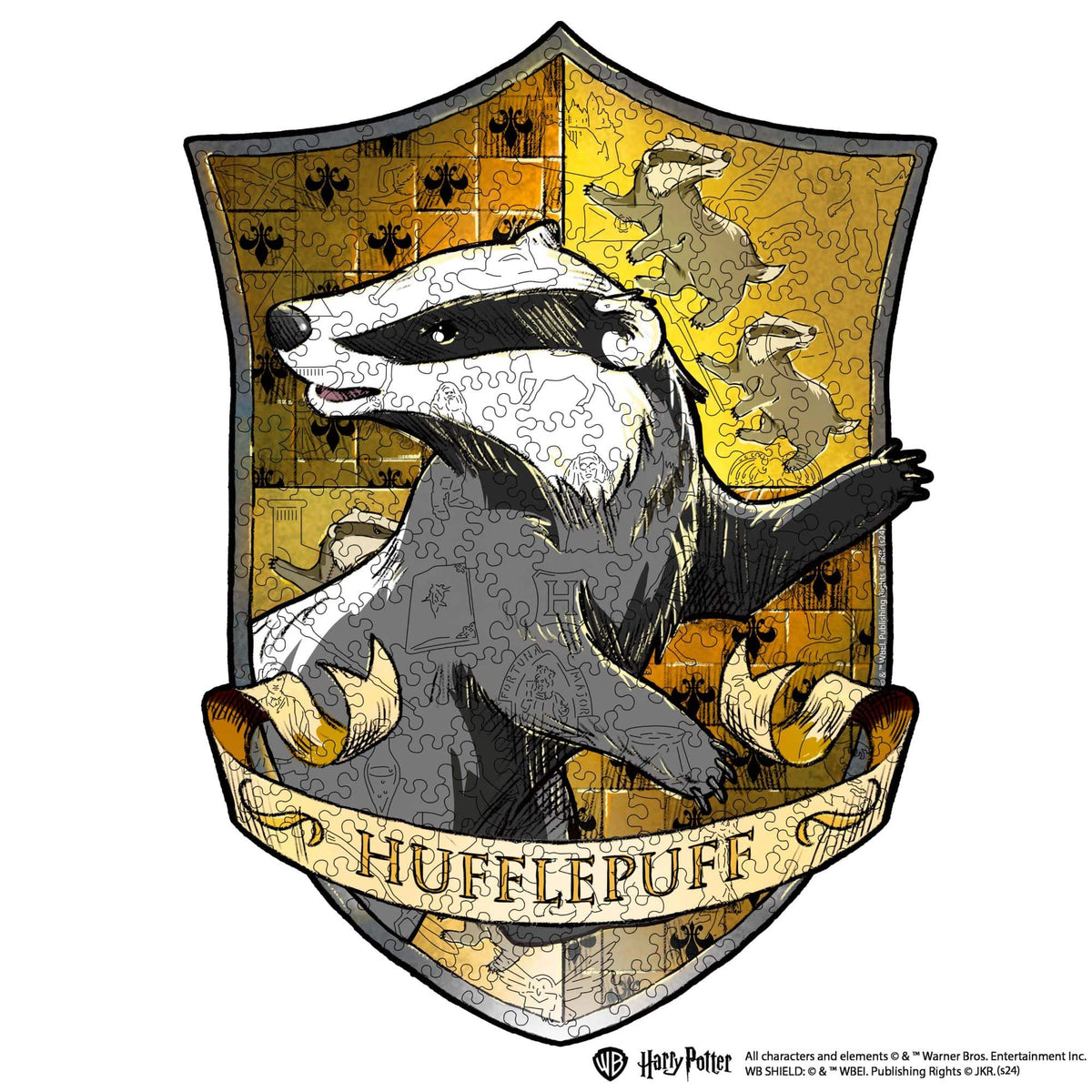 Wooden Puzzle Harry Potter™ Hufflepuff Crest