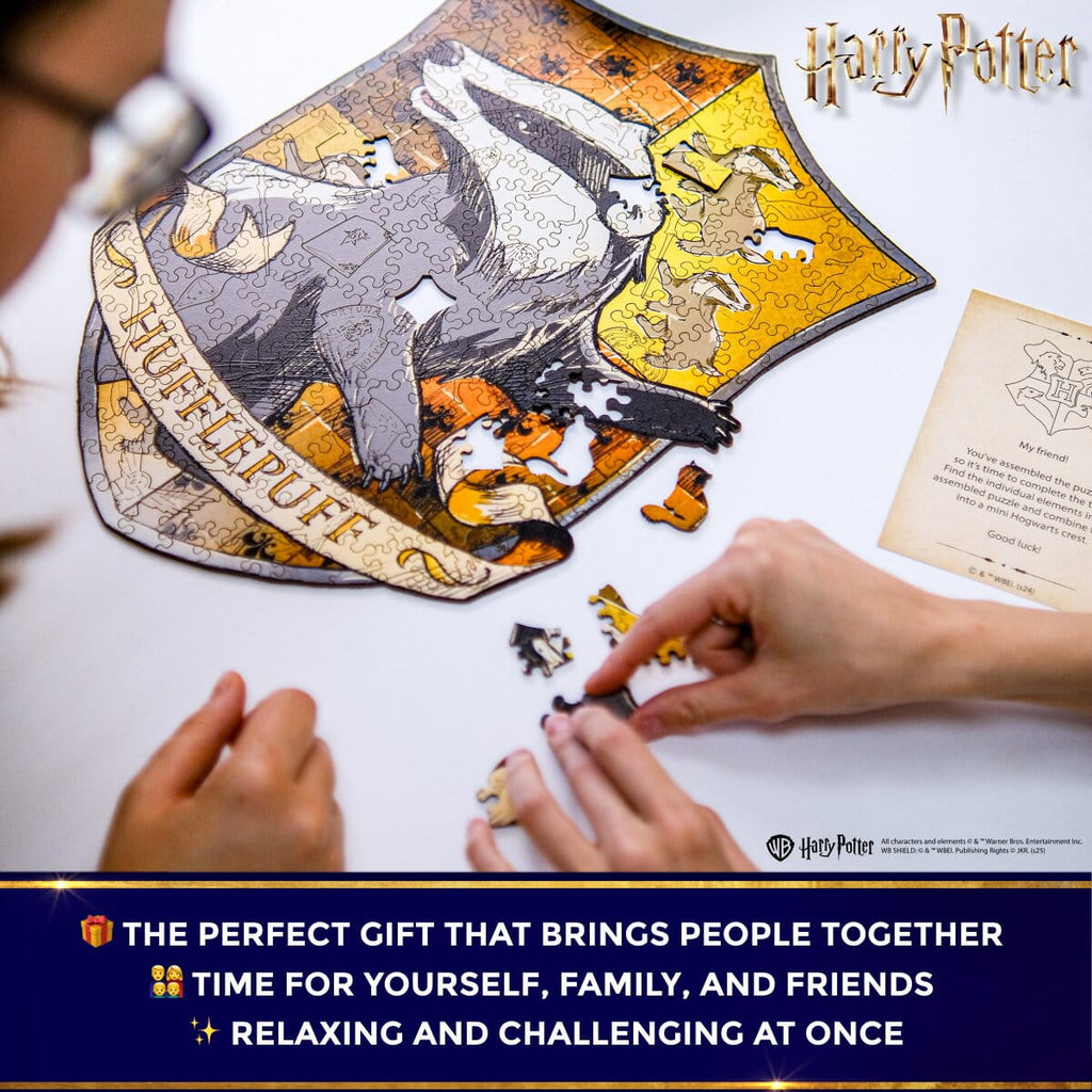 Wooden Puzzle Harry Potter™ Hufflepuff Crest