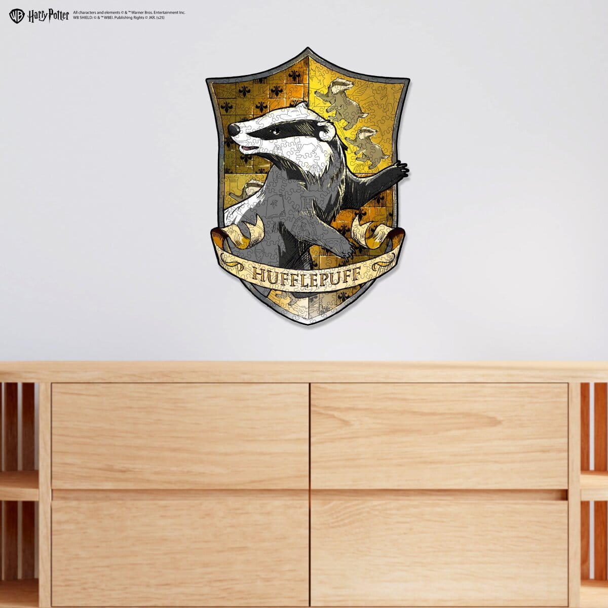 Wooden Puzzle Harry Potter™ Hufflepuff Crest