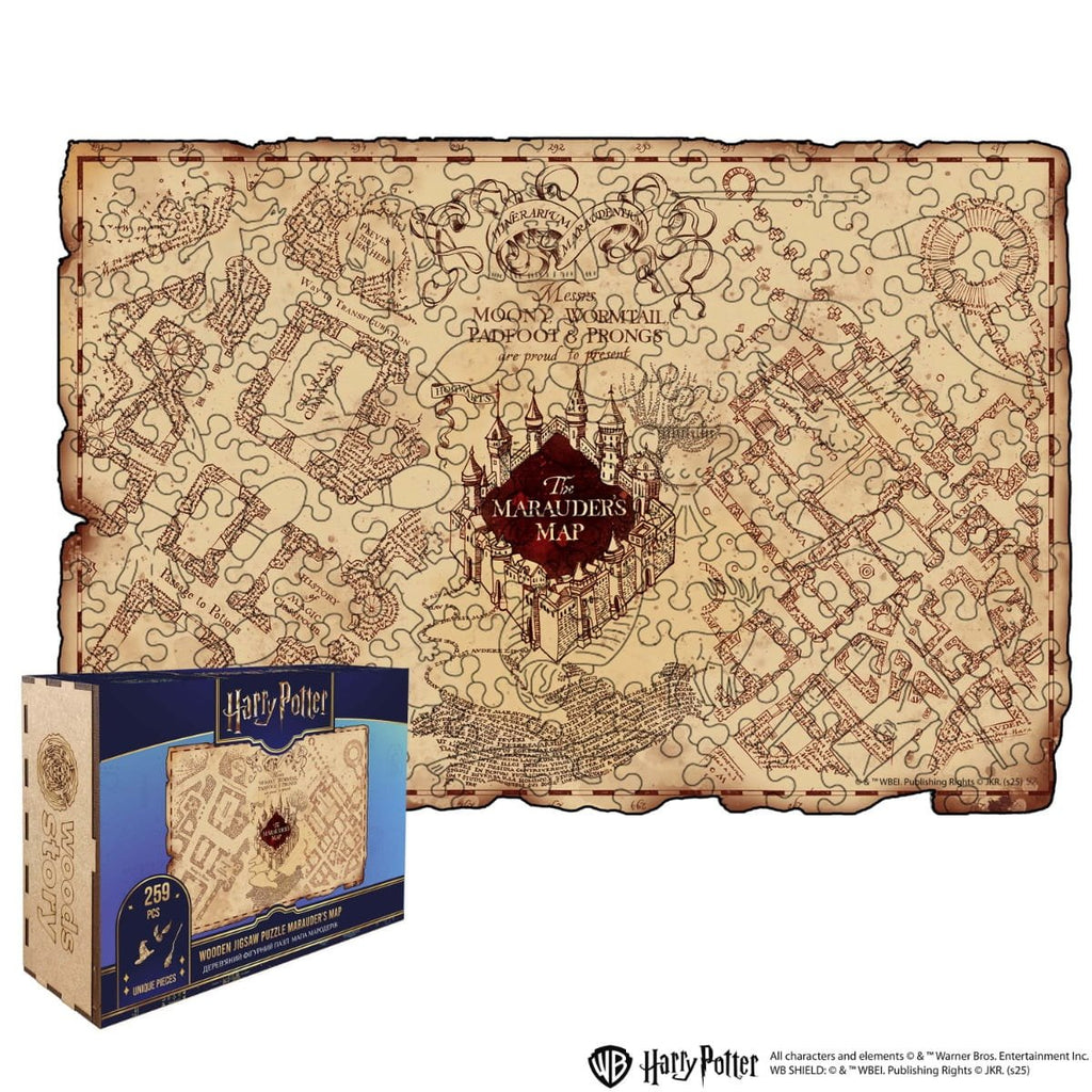 Wooden Puzzle Harry Potter™ Marauder’s Map