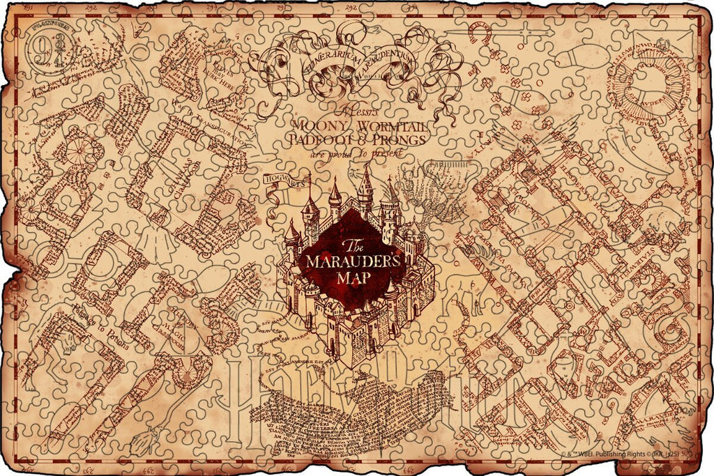 Wooden Puzzle Harry Potter™ Marauder’s Map