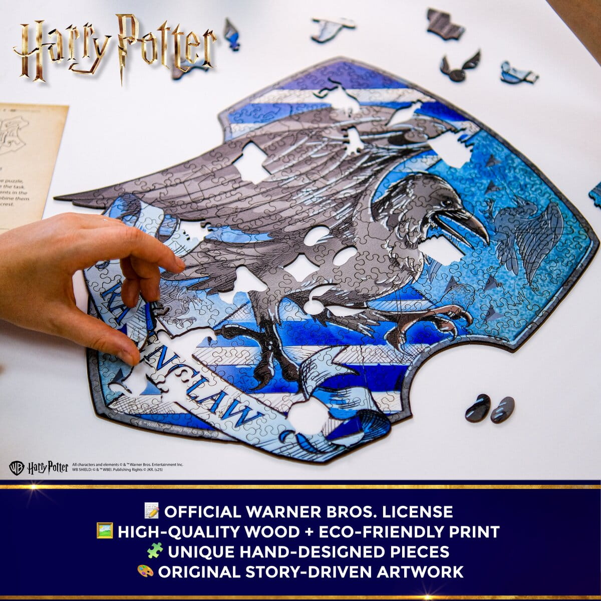 Wooden Puzzle Harry Potter™ Ravenclaw Crest