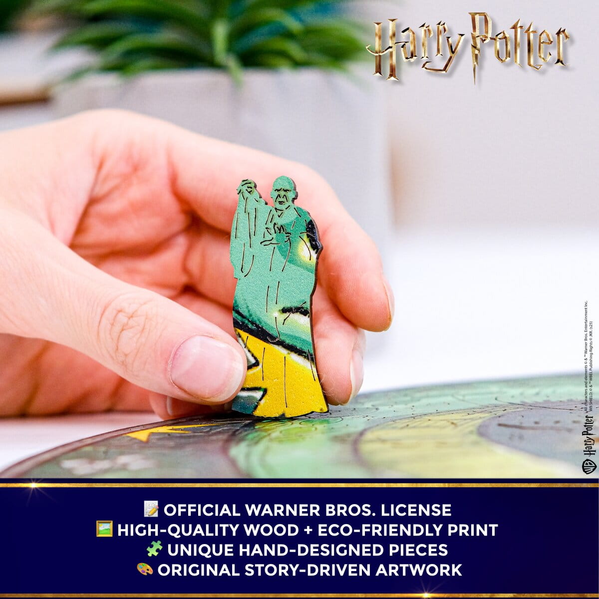 Wooden Puzzle Harry Potter™ Slytherin Crest