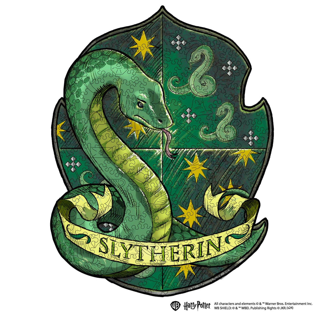 Wooden Puzzle Harry Potter™ Slytherin Crest