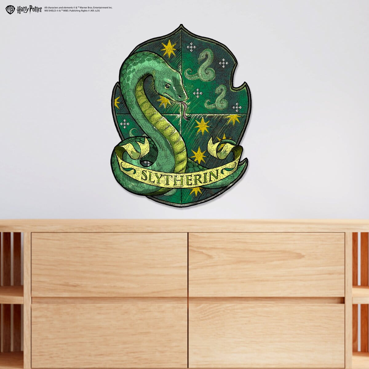 Wooden Puzzle Harry Potter™ Slytherin Crest