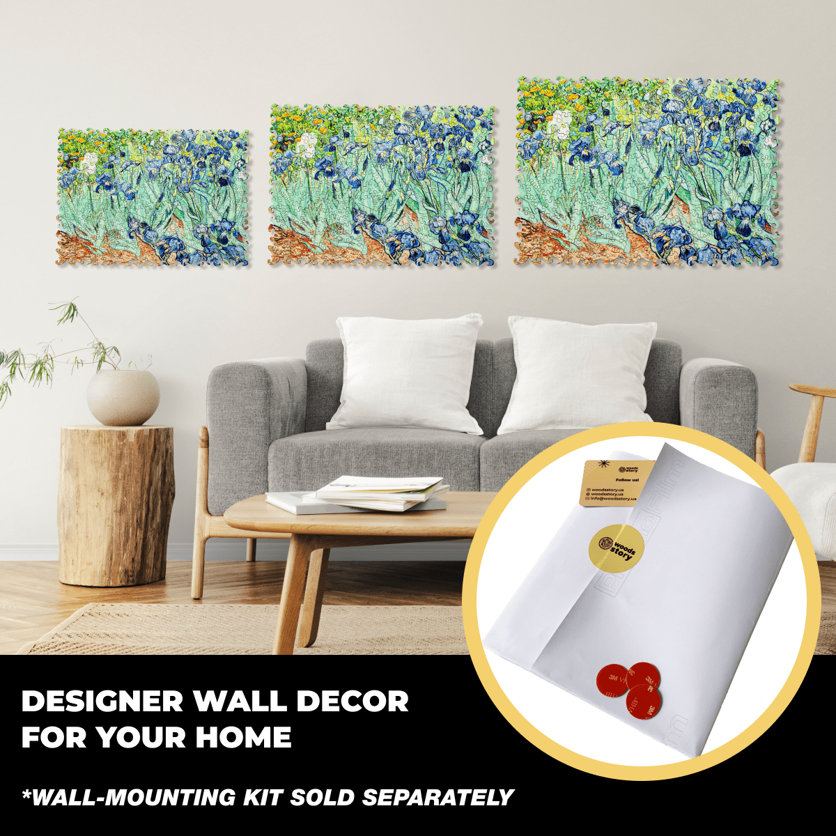 Wooden Jigsaw Puzzle Irises (Vincent Van Gogh)