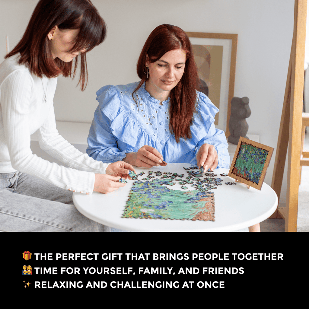 Wooden Jigsaw Puzzle Irises (Vincent Van Gogh)
