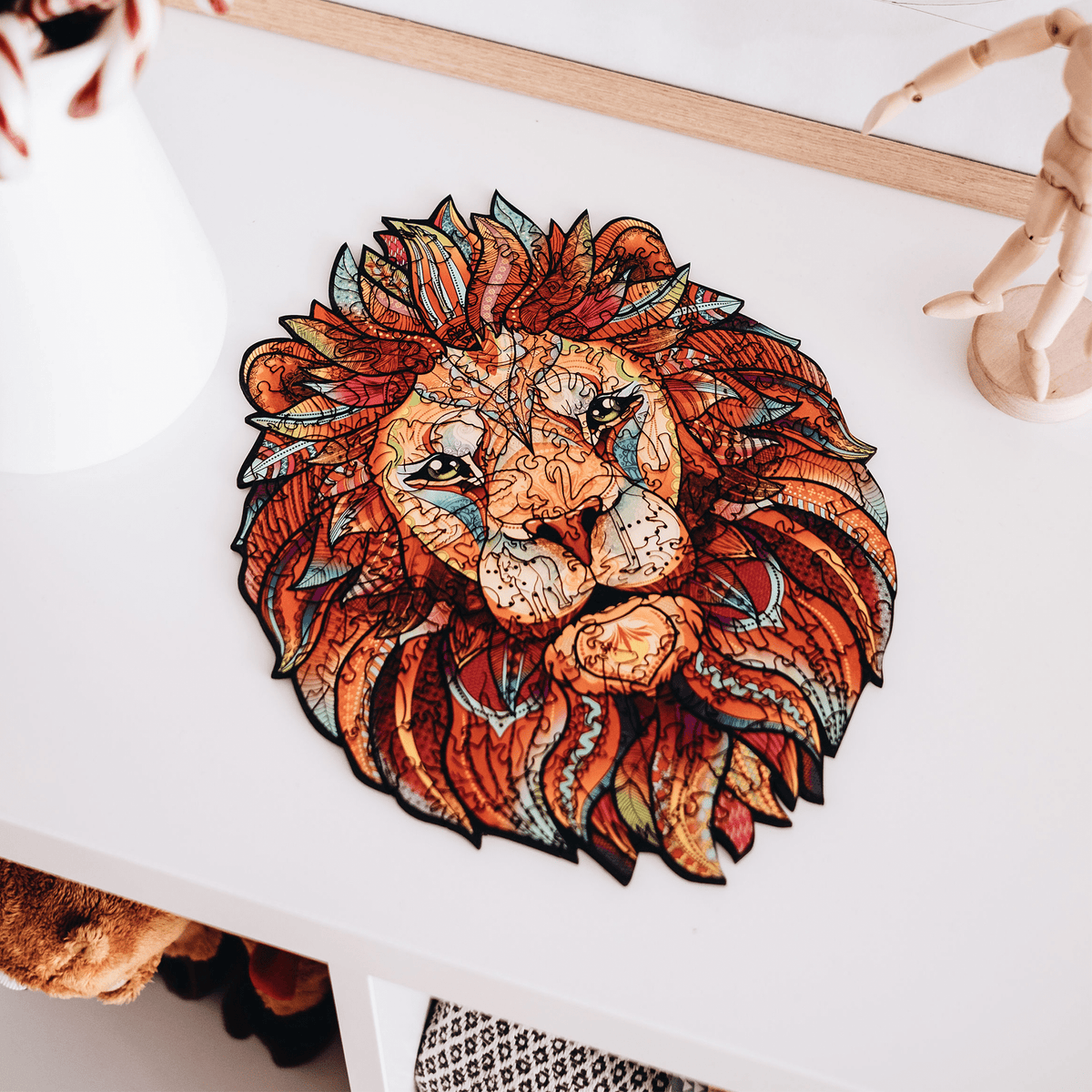 Wooden Jigsaw Puzzle Lion